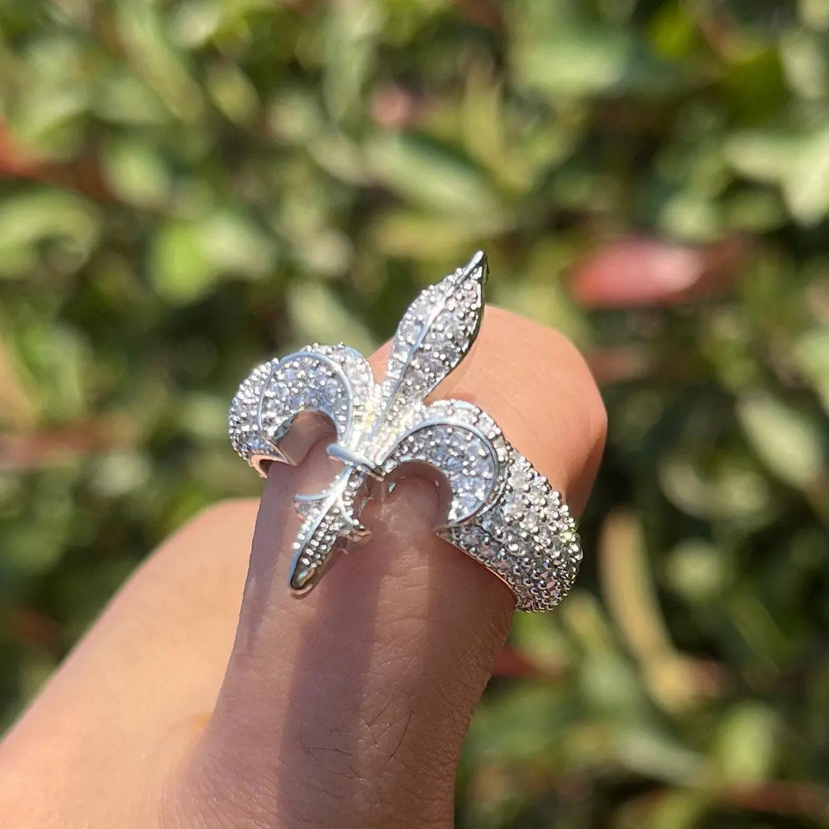 The Fleur De Lys Iced Out Ring - Image 2