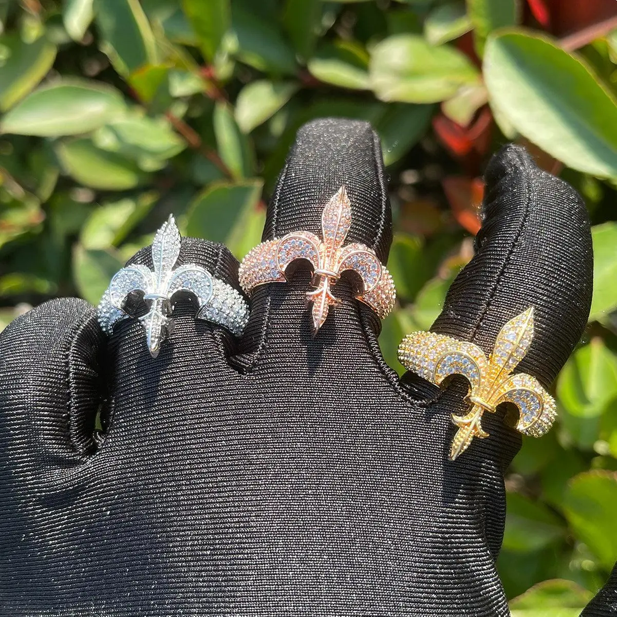 The Fleur De Lys Iced Out Ring - Image 7