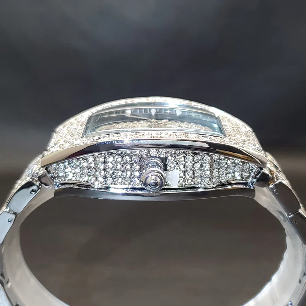 Tonneau Iced Out Watch - Image 3